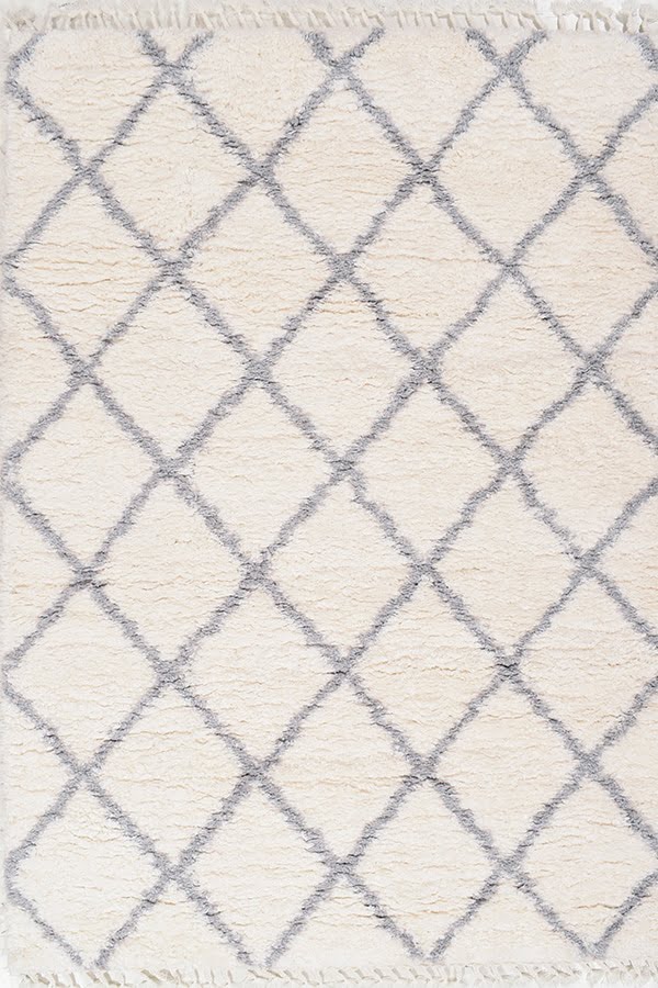 שטיח ברבר אריגה לבן אפור