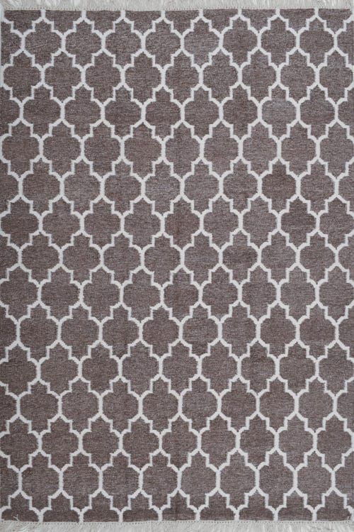 שטיח סופר אינקה 01 חום לבן | שטיח לחדר ילדים