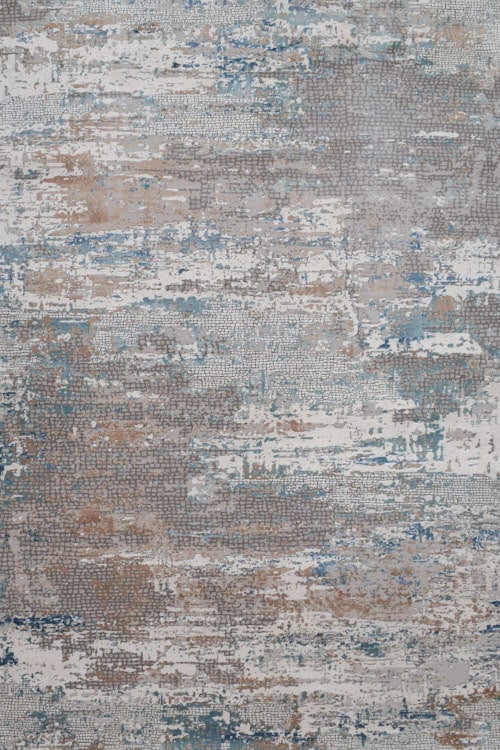 שטיח אפור דאימונד OL80A | שטיח מודרני לחדר שינה