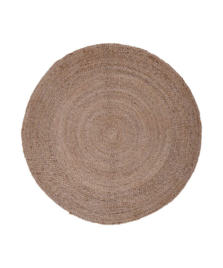 שטיח אפור חבל פטאיה D7 עגול