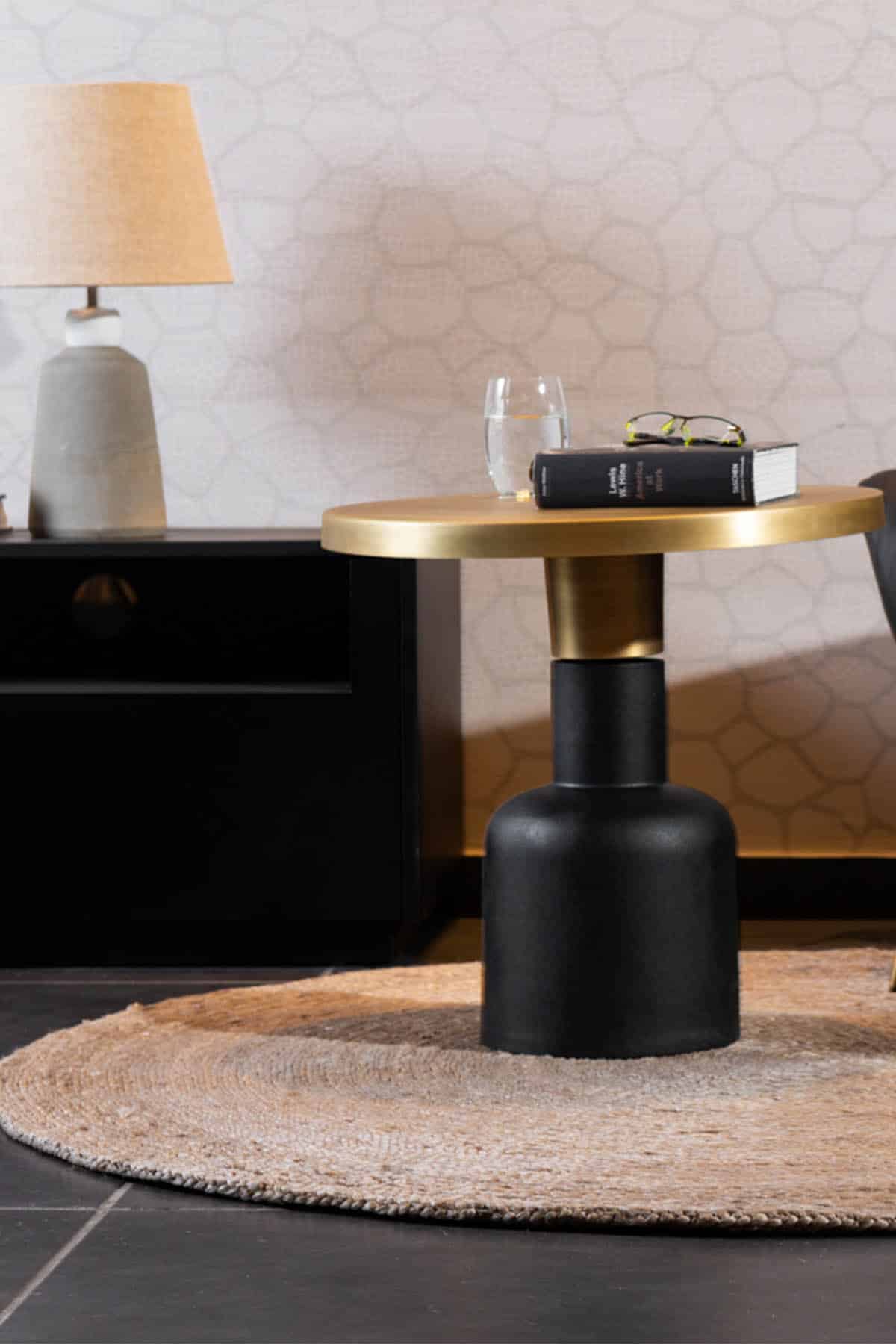 שטיח אפור חבל פטאיה D7 עגול