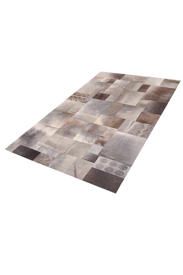 שטיח אפור עור פרה 01