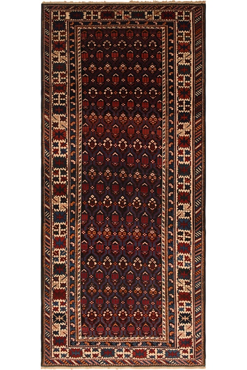 שטיח אדום קווקזי ישן 04