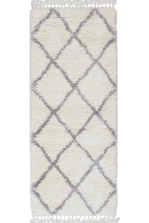 שטיח ברבר אריגה ראנר שחור/ לבן