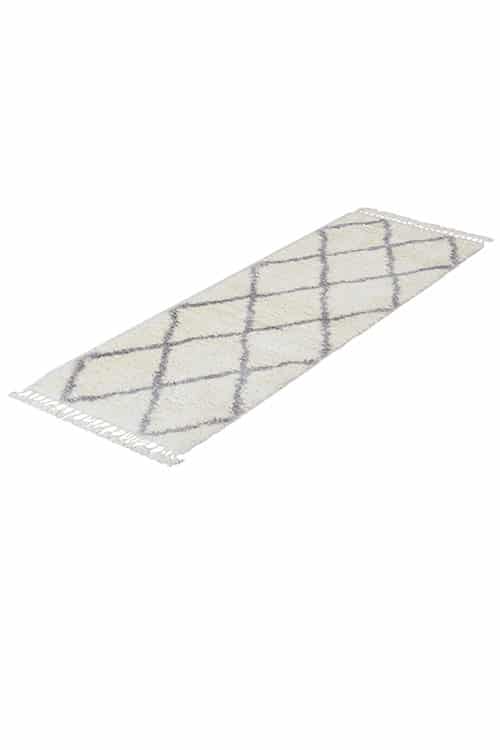 שטיח ברבר אריגה ראנר שחור/ לבן