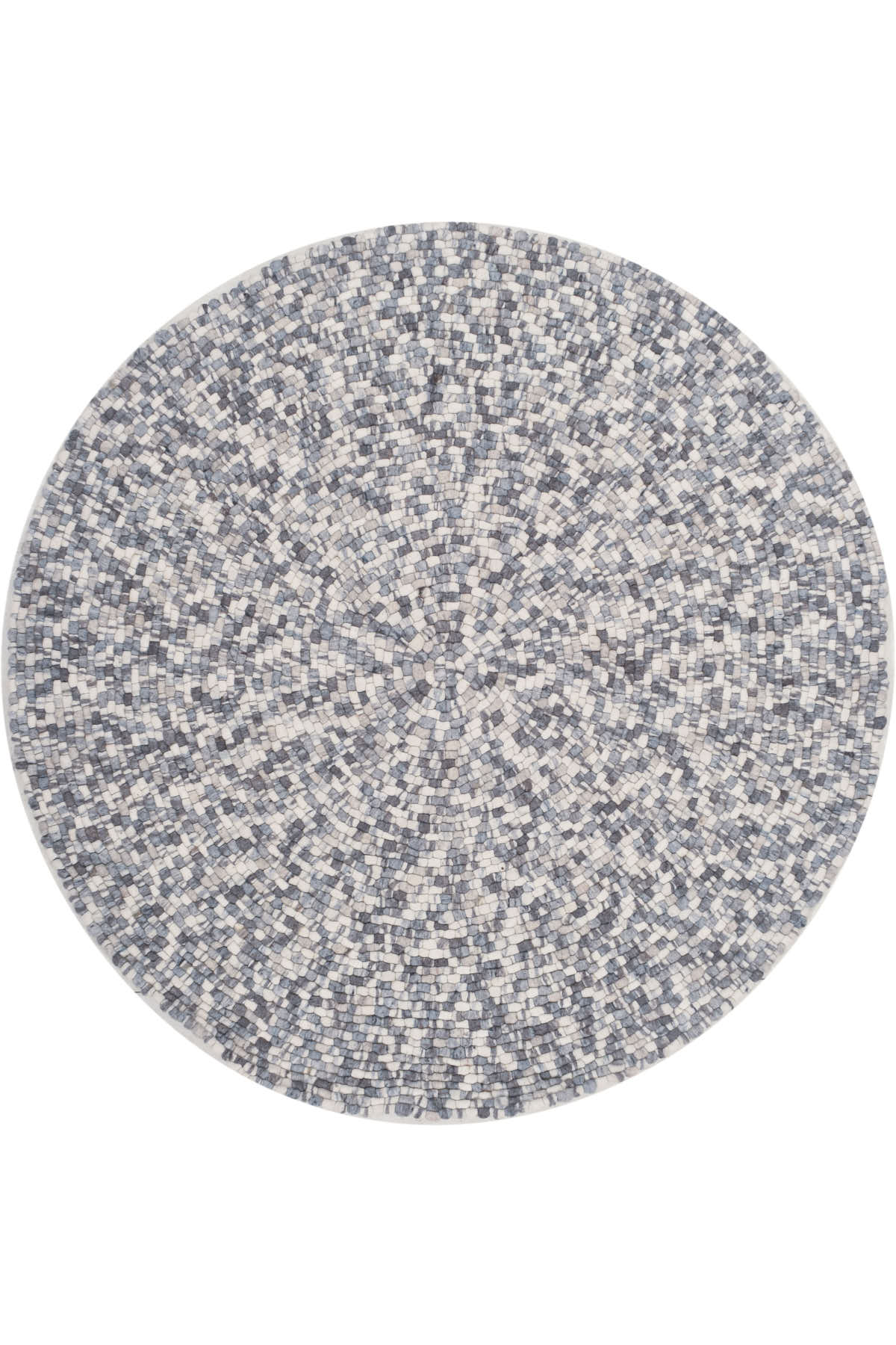 שטיח אפור סטון עגול