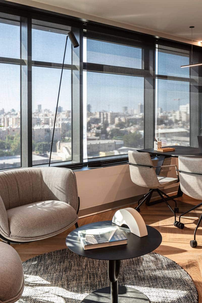 שטיח ואן black white עגול