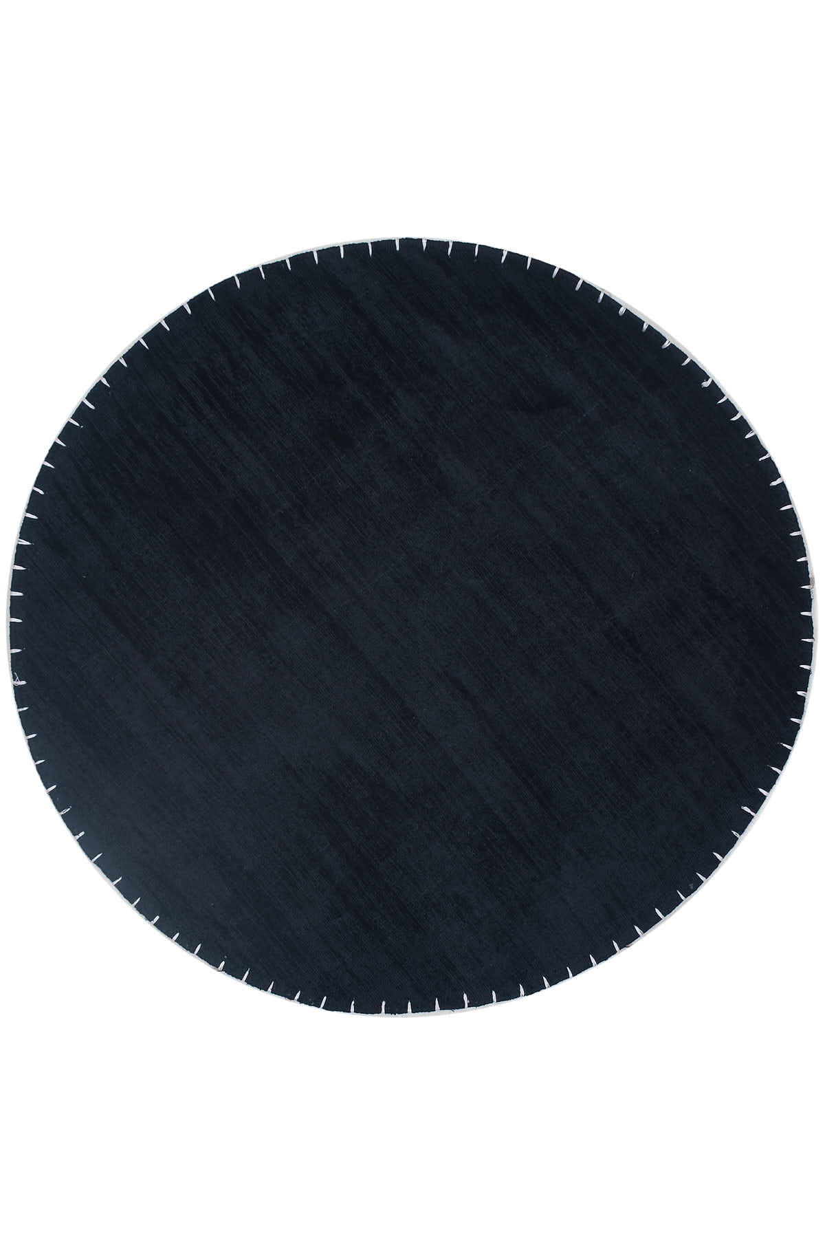 שטיח פררה שחור לבן עגול