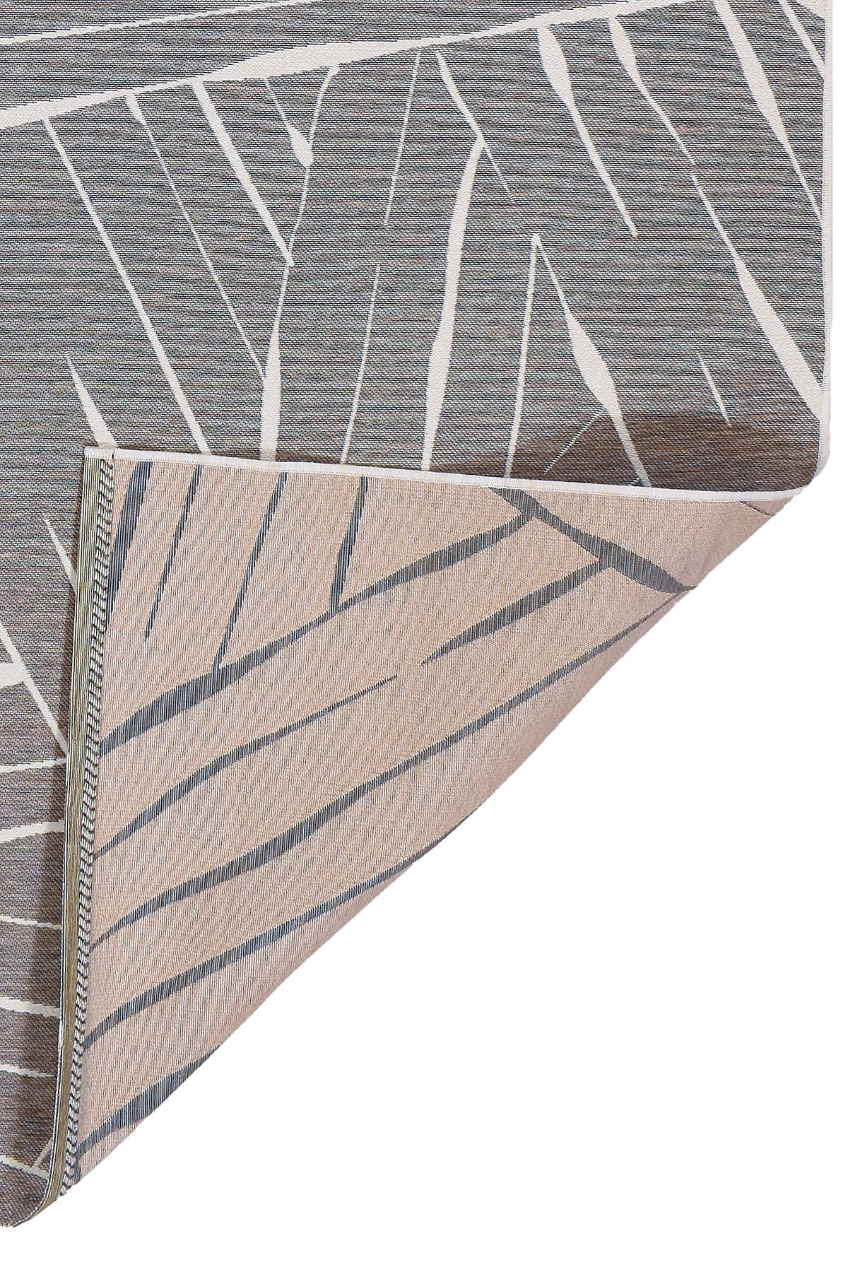 שטיח דומאני FREEK אפור חום | שטיח חוץ