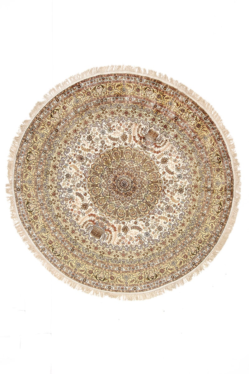 שטיח סיני משי 34 | עגול