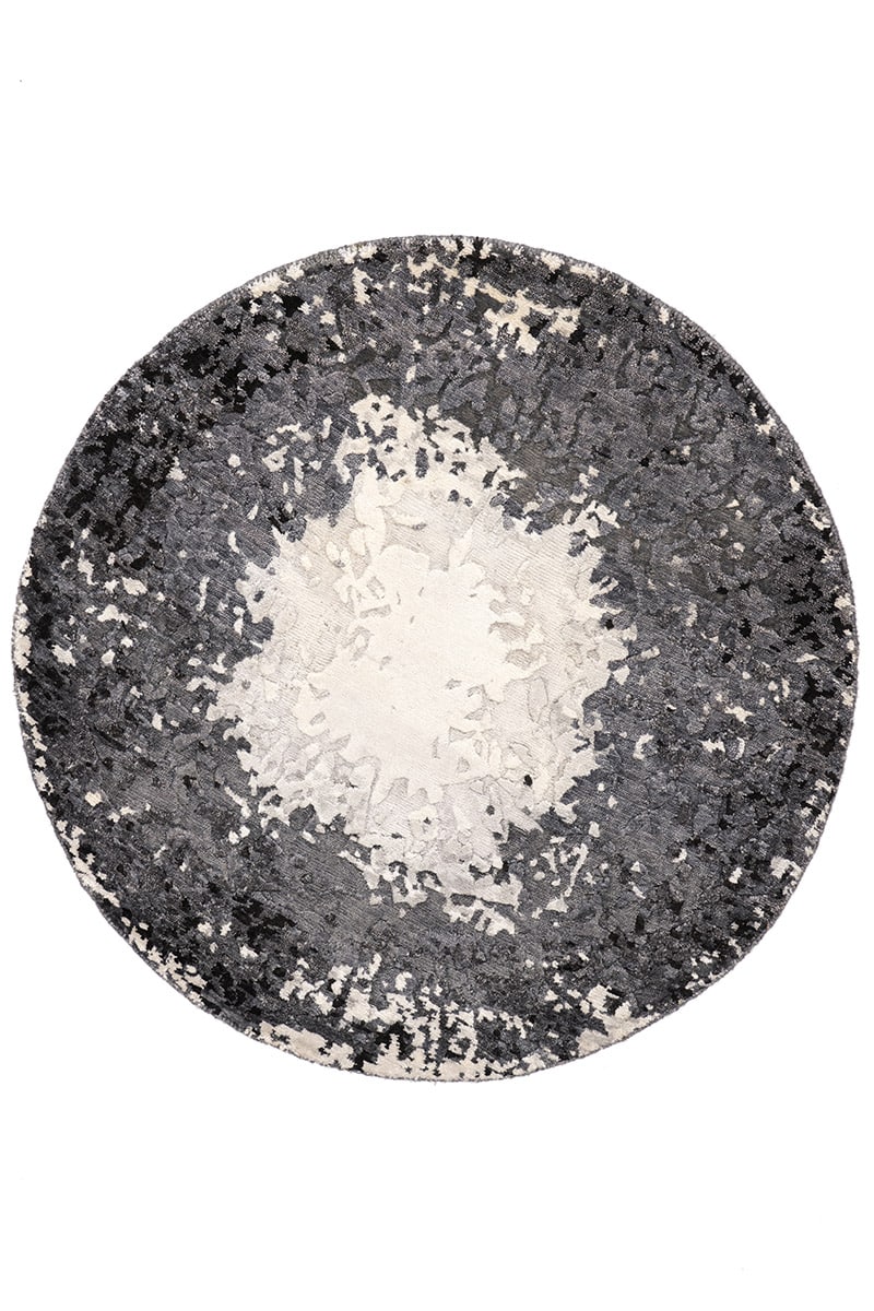 שטיח אפור נור NC-5285 עגול