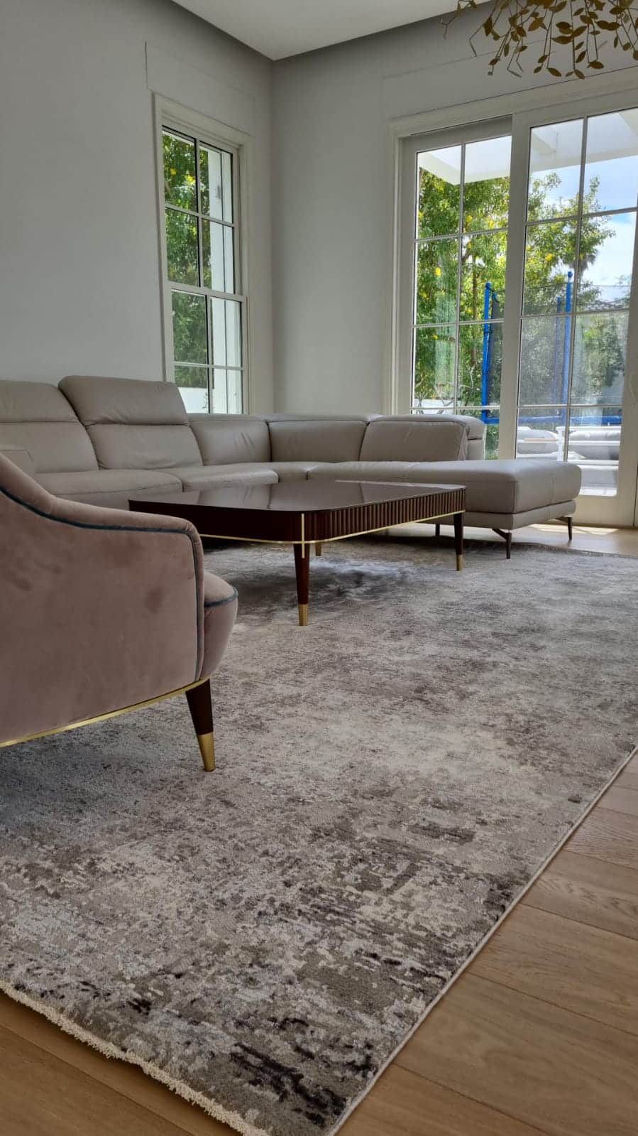 שטיח אפור פילינג V557E