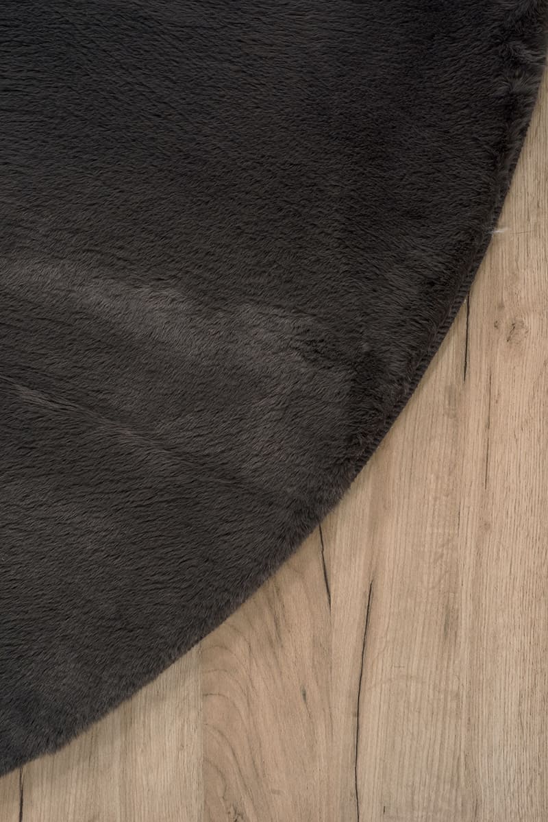 שטיח שאגי מויו MO31 אפור כהה עגול