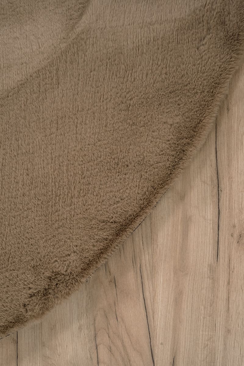 שטיח שאגי מויו MO102 בז' עגול